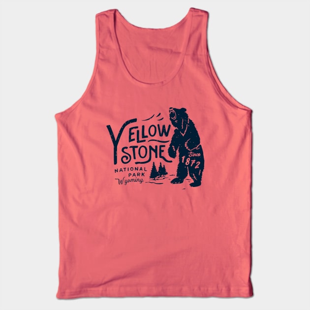 Yellowstone National Park Bear Tank Top by liamMarone